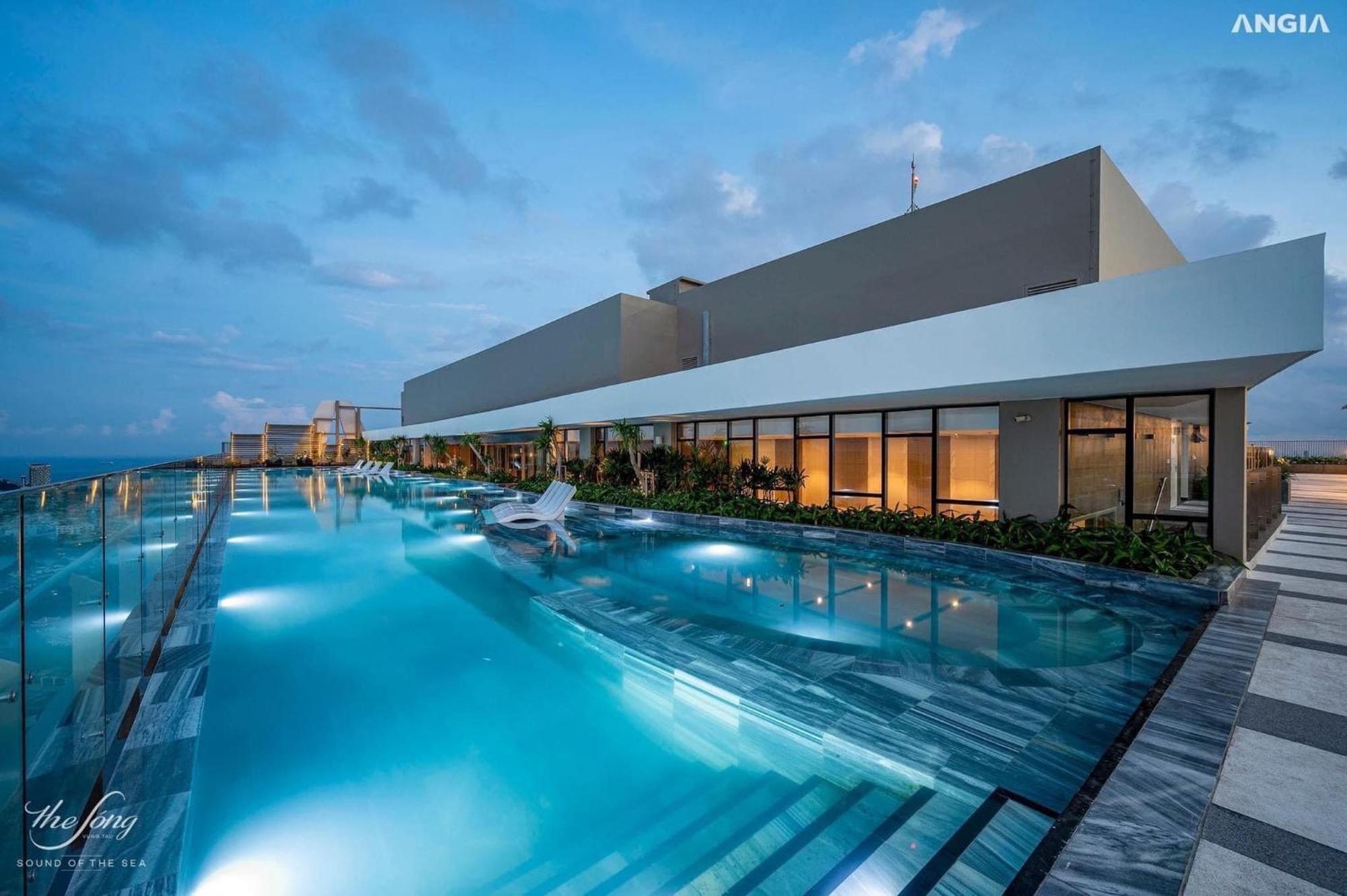 Căn Hộ The Sóng Vũng Tàu Hồ Bơi Vô Cực,Công Viên Nước Trẻ Em Miễn Phí-infinity Pool Free Exterior foto